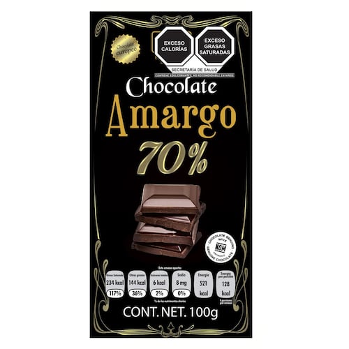 Chocolate Holex Amargo S/ Azúcar 70%