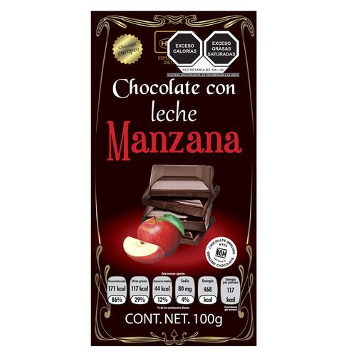 Chocolate Holex Leche Manzana S/Azu