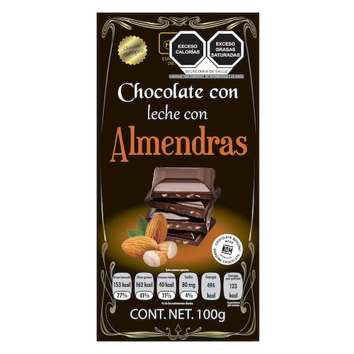 Chocolate Holex Leche Almendras S/A