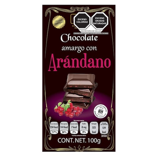 Chocolate Holex Amargo Arandano S/A