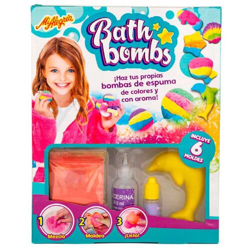 Set Juego Bath Bombs Mi Alegría Colores y Aroma