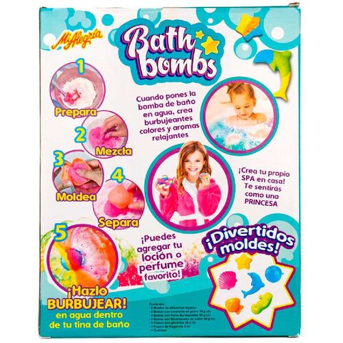Set Juego Bath Bombs Mi Alegría Colores y Aroma