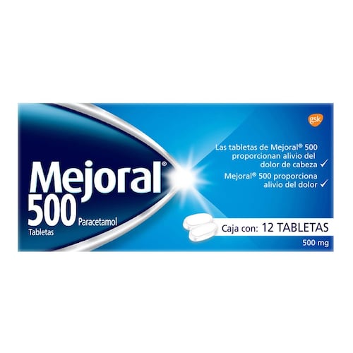 Paracetamol Tabletas  Mejoral 500 12 unidades