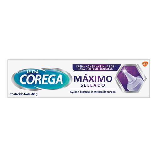 Crema adhesiva corega máximo sellado sin sabor