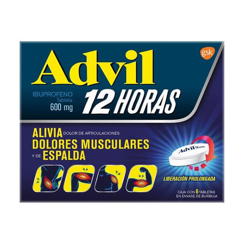 ADVIL 12 HRS 6 TAB 600MG