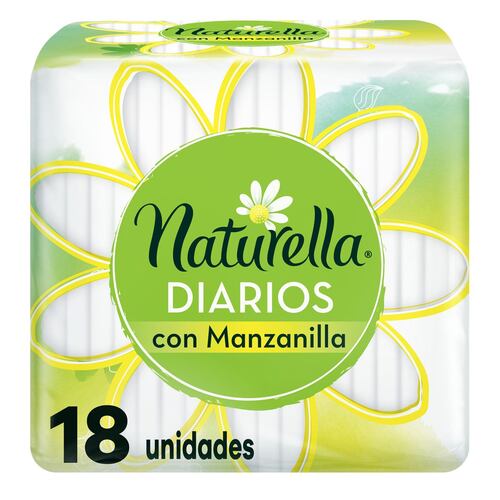 Panty protector diario Naturella con manzanilla 18pz