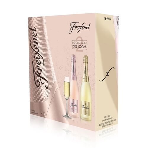 VAP Vino Espumoso Freixenet + 2 Copas