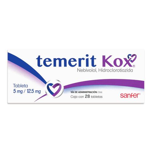 TEMERIT KOX 5 MG/12.5MG  28 TAB