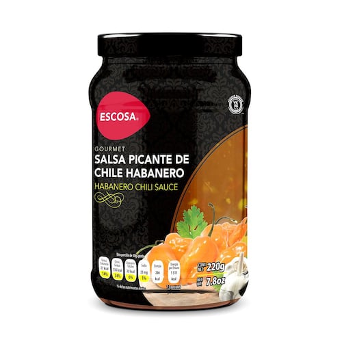 Salsa Picante de Chile Habanero 220 gramos Escosa