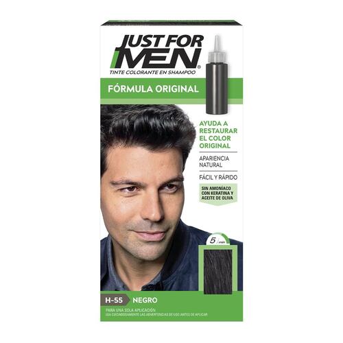 Tinte colorante en Shampoo Negro Original Just For Men