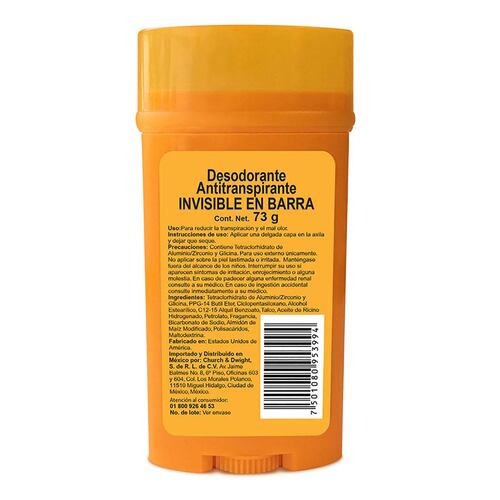 Desodoratente en Barra Ultra Max Sport Arm & Hammer 73 gr