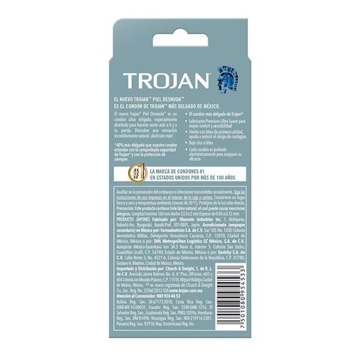 Condones de Latex Ultra Delgados Trojan 9 piezas