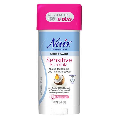 Crema Depilatoria para Piel Sensible con Aceite 100% Natural de Coco Nair 86ml