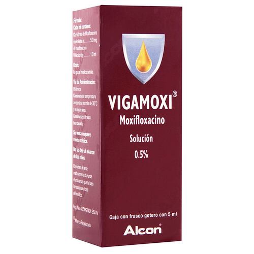 Vigamoxi 0.5 % Sol Oft 5