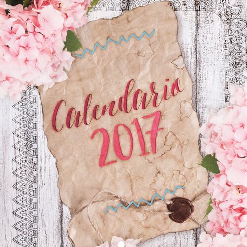 Calendario 2017 Flores Boho