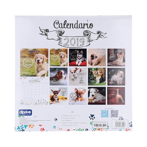 Calendario 2019 cachorrito