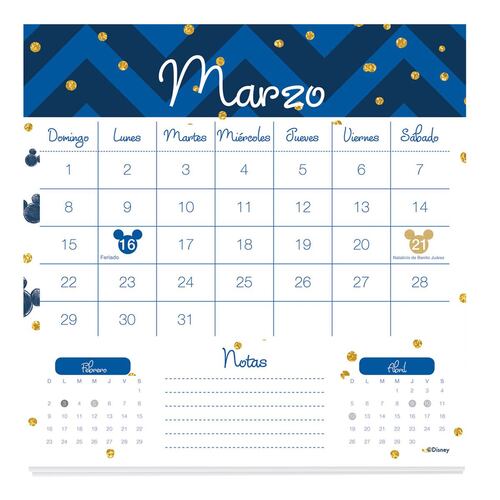 Calendario 2020 Mickey Upak