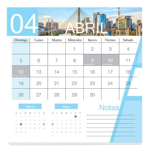 Calendario 2020 Ciudades Modernas Upak