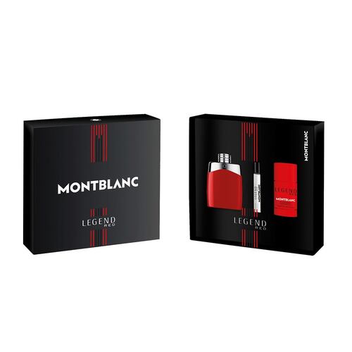 Set Fragancia para Hombre Montblanc Legend Red EDP 100 ml + EDP 7.5 ml + Desodorante En Barra 7.5g