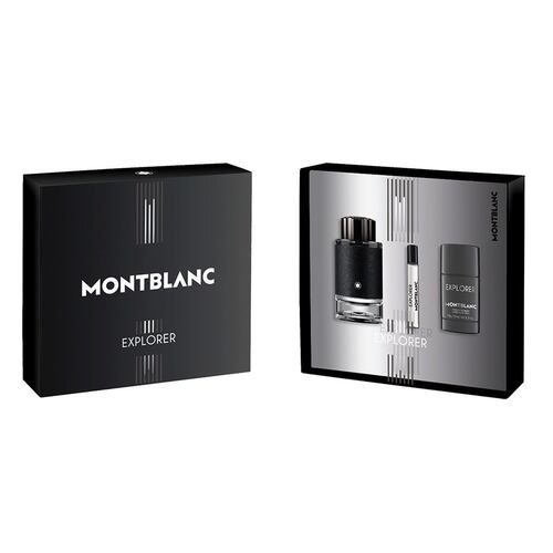 Set Fragancia para Hombre Montblanc Explorer EDP 100 ml + EDP 7.5 ml + Desodorante en Barra 7.5g