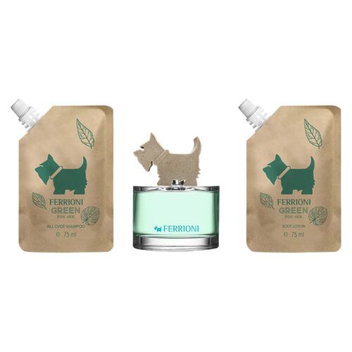 Set para Mujer Ferrioni Green For Her EDT 100ml