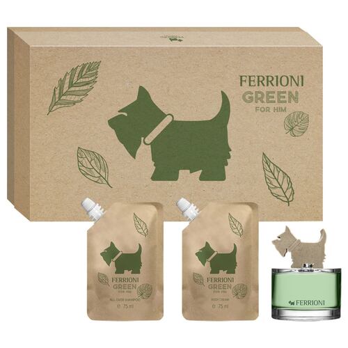 Set para Hombre Ferrioni Green For Him EDT 100ml