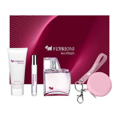 Estuche para Mujer Ferrioni Woman EDP 100ml + Body Lotion 100ml +EDP 10ml + Monedero