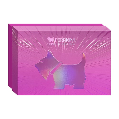 Fragancia para Mujer Ferrioni Terrier For Her Eau de Parfum 90 Ml + Perfumero 10 Ml + Deo Stick 78 Gr