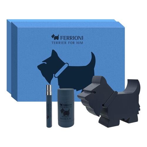 Fragancia para Hombre Ferrioni Terrier For Him Eau de Parfum 90 ml + Perfumero 10 ml + Deo Stick 78 Gr