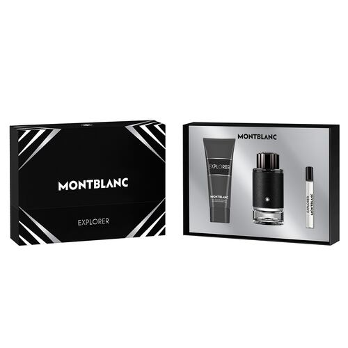 Estuche para Hombre Montblanc Explorer EDP 100ml + EDP 7.5ml + Gel de Baño 100ml