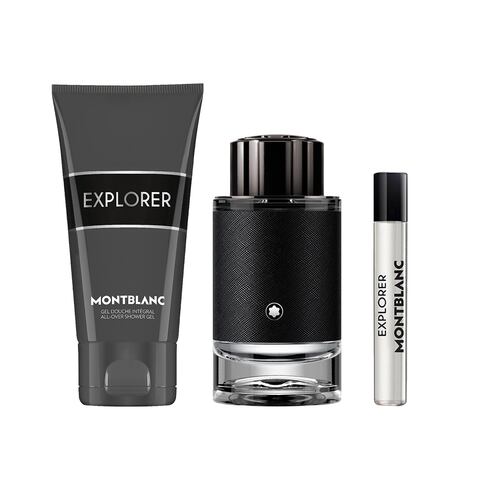 Estuche para Hombre Montblanc Explorer EDP 100ml + EDP 7.5ml + Gel de Baño 100ml