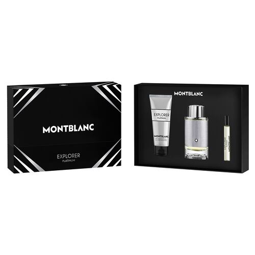 Estuche para Hombre Montblanc Explorer Platinum EDP 100ml +EDP 7.5ml + Gel De Baño 100ml