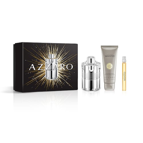 Estuche para Hombre Azzaro Wanted EDP 100ml + Hair & Body 75ml + 10ml