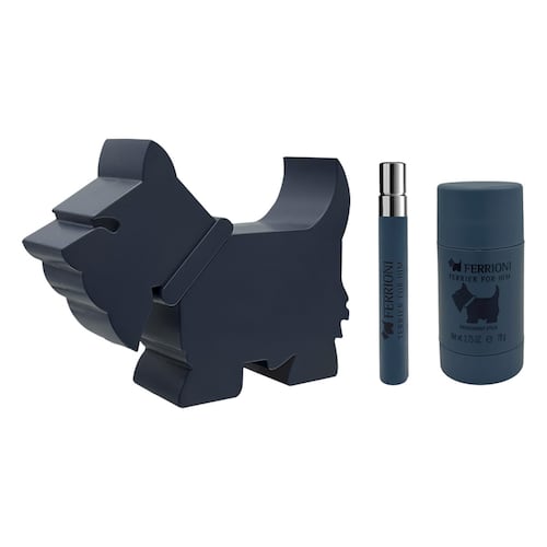 Estuche Ferrioni Terrier for Him Eau de Parfum 90 ml +  Eau de Parfum 10 ml + Deo 78 gr para Caballero