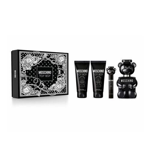 Estuche Fragancia Moschinochino Toy Boy Eau De Parfum 100 Ml + Shower Gel 100 Ml + Body Lotion 100 Ml + Perfumero 10 Ml Para Caballero
