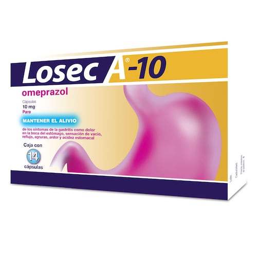 Losec A-10 10 mg 14 Cápsulas