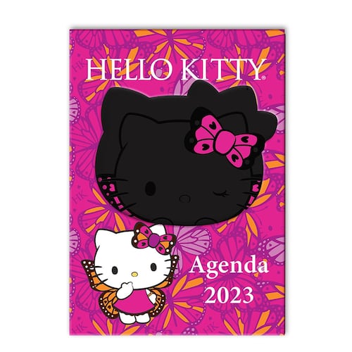 Agenda diaria hello kitty negra
