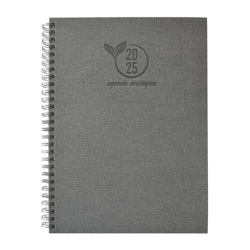 Agenda Semanal con Doble Espiral Ecológica Nature Gris Oxford Danpex