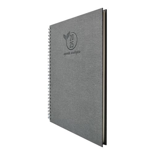 Agenda Semanal con Doble Espiral Ecológica Nature Gris Oxford Danpex
