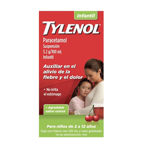 Analgésico TYLENOL Suspensión Infantil 100 ml