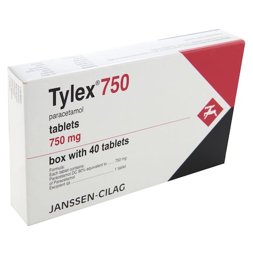 Tylex 750 mg tab 40 n