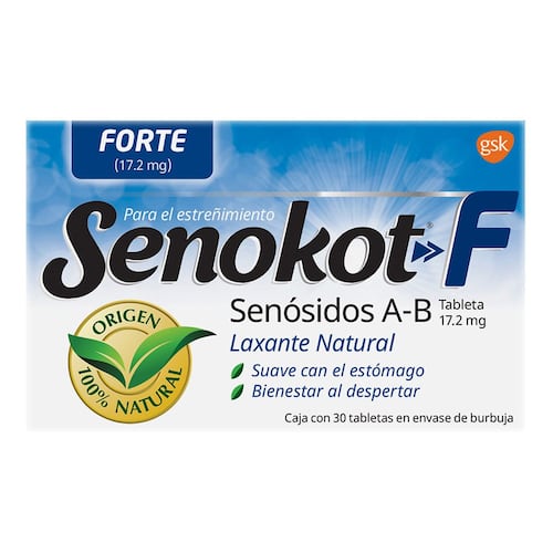 Tabletas para el estreñimiento Senokot F 30 tabletas