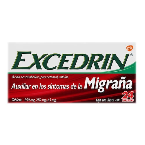 Pastillas para la migraña Excedrin 24 unidades