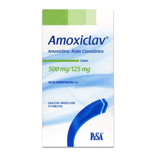 Amoxiclav 15 Tabletas 500mg/125mg