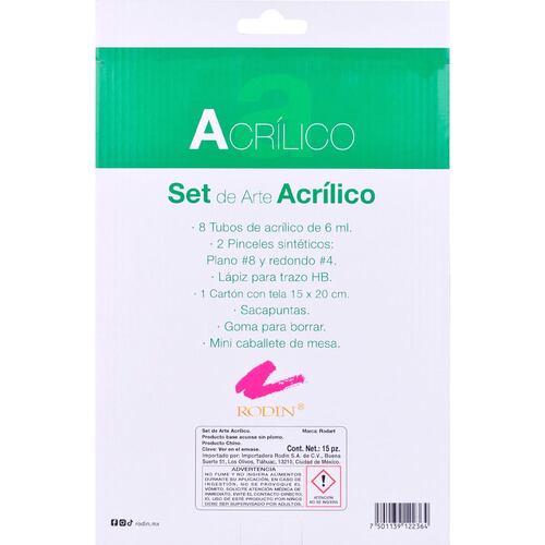 Set de Arte Rodart 15 Pza