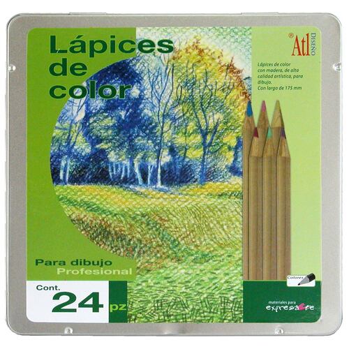 Estuche Metálico Lápices De Color P