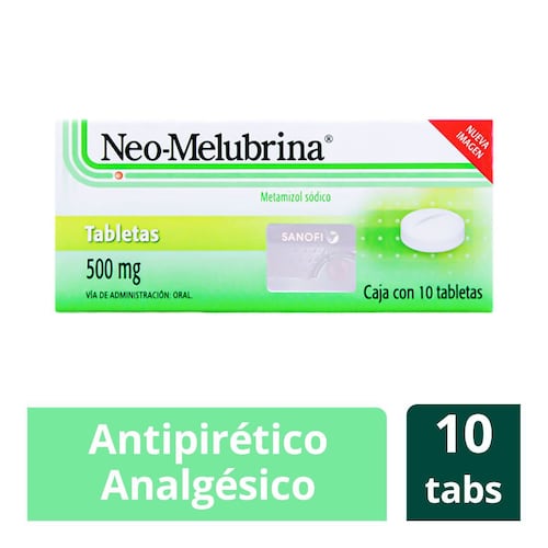 Neo-Melubrina 500 MG 10 Tabletas