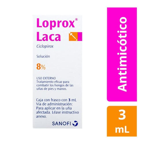 Loprox 8% Laca Sol 3ml