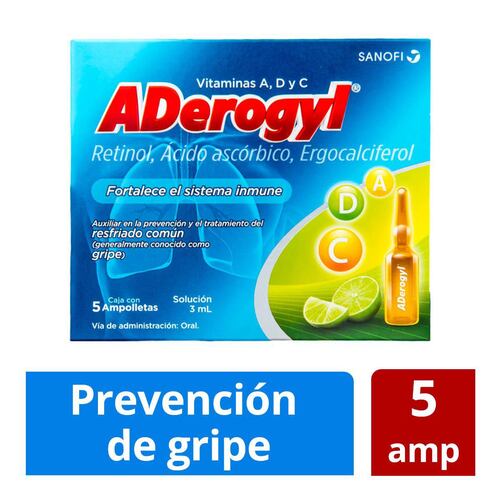 Familia aderogyl, 5 ampolletas + 10 tabs efervecentes y Aderogyl infantil :  .com.mx: Salud y Cuidado Personal