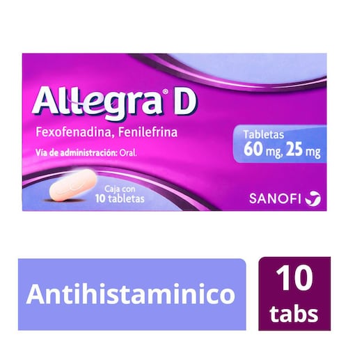 Allegra D T 10 60mg/25mg